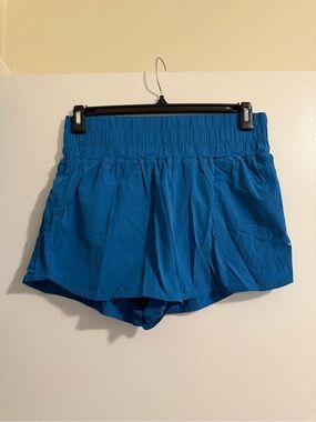 JoyLab Blue Athletic Shorts with Smocked Waist